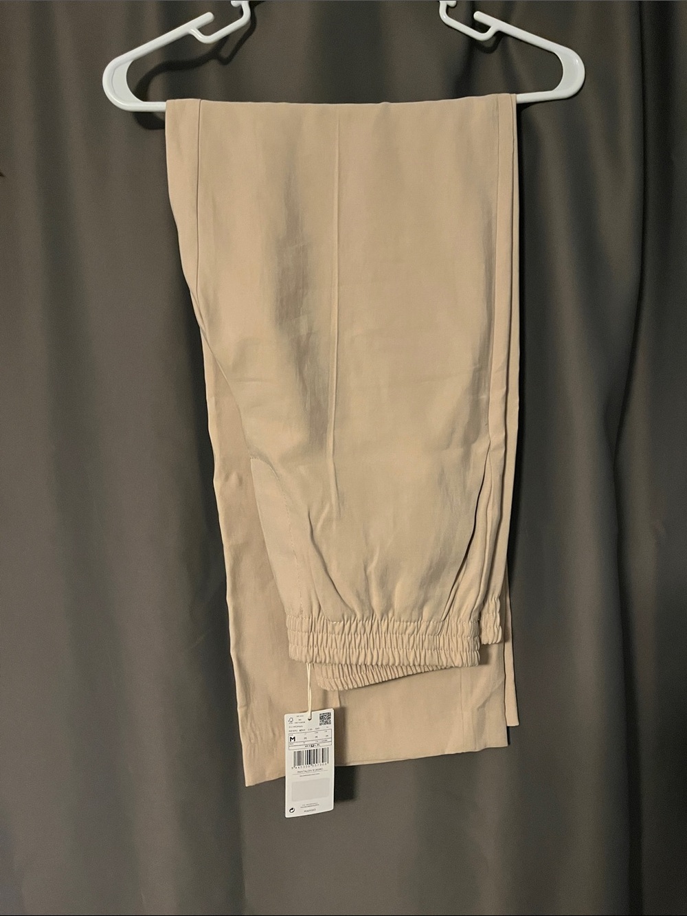 Mango Women's Light Beige Trousers - Straight Leg- NWT
